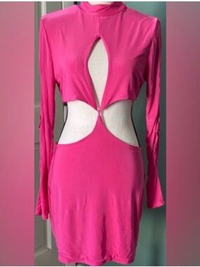 ribbed modal long sleeve mini dress THE ANNALEE RIBBED MINI SWEATER DRESS IN BROWN X-Large